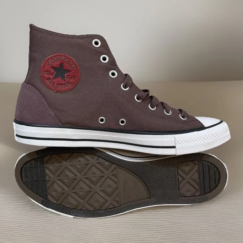 Converse CTAS High Top Shoes Sneakers A12710F Park Red Suede Mens Size 10 New
